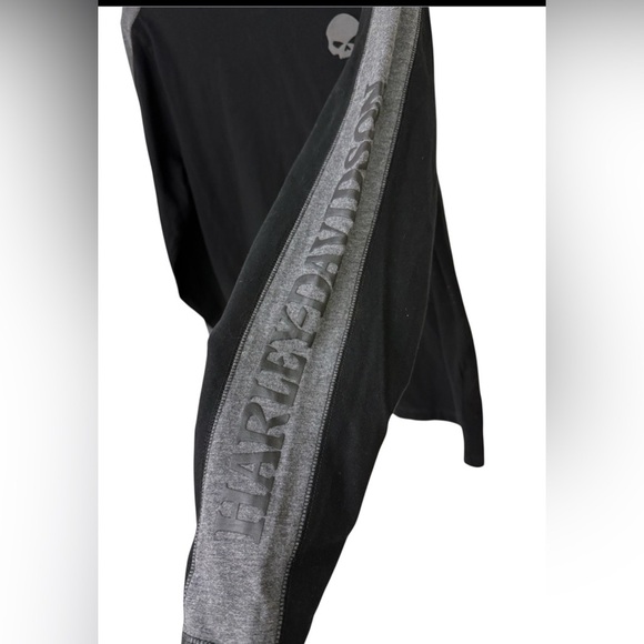 Harley-Davidson Black and Gray Skull Long Sleeve Tee Size L - Picture 3 of 4